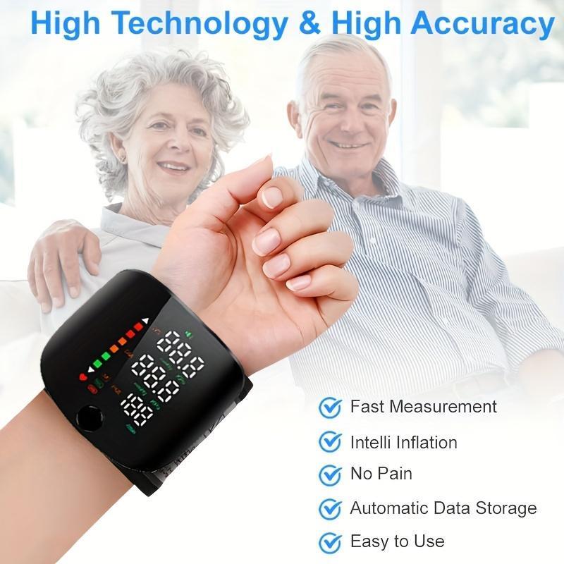 Wrist Blood Pressure Monitor Led Display,Touch Screen Wrist Blood Pressure Cuff