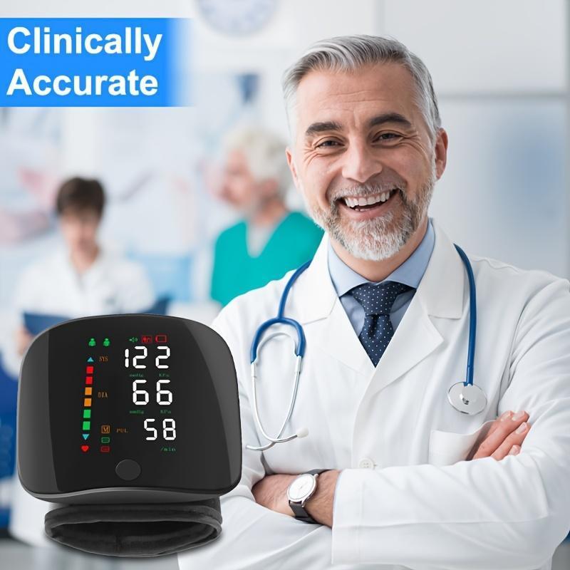 Wrist Blood Pressure Monitor Led Display,Touch Screen Wrist Blood Pressure Cuff